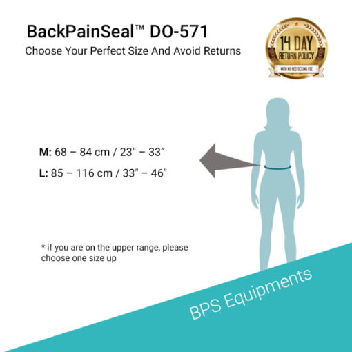 BackPainSeal™ DO-571 LSO Back Brace for Spondylolysis, Spondylolisthesis and Spinal Stenosis Treatment 1